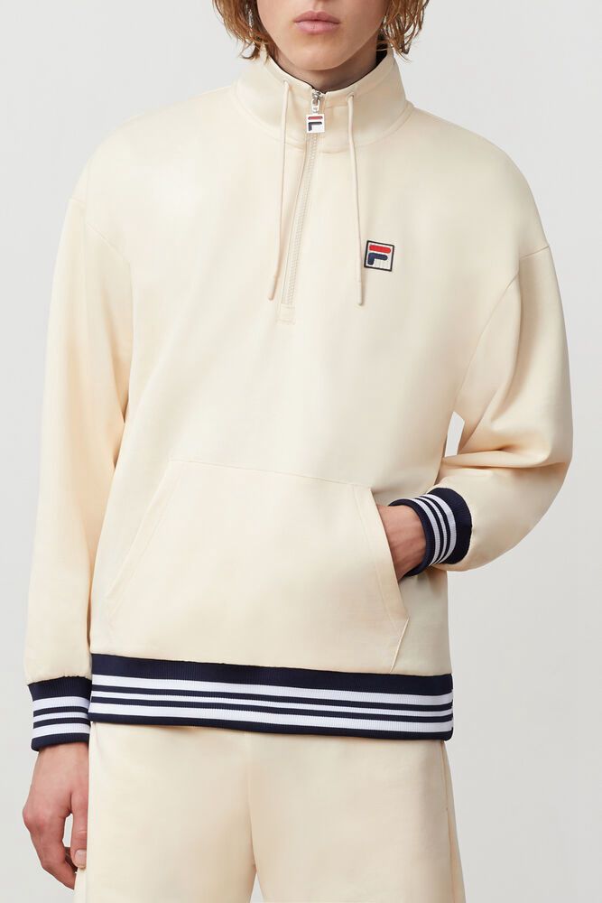 Fila Jakke Herre Beige Cole 1/2 Zip 471826-DAT